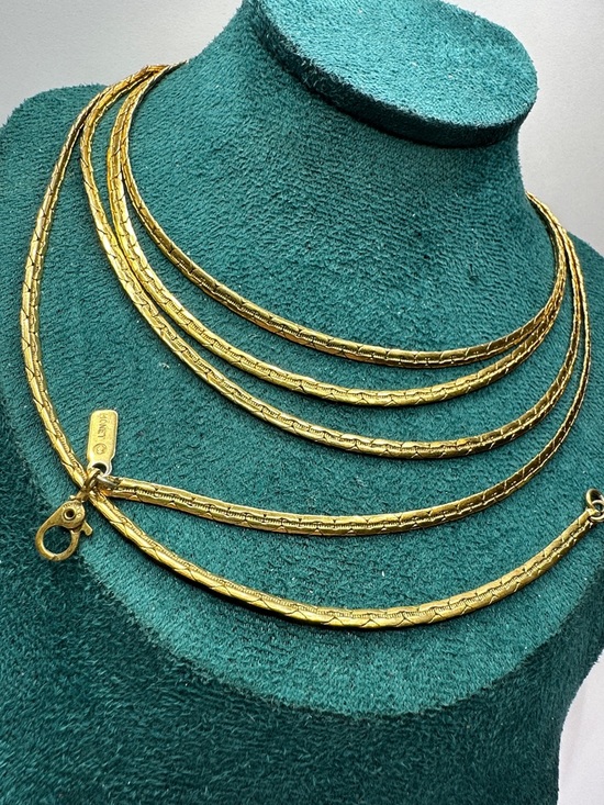 Monet Jewelry - Monet Gold-Tone Textured LONG Chain Necklace 55”